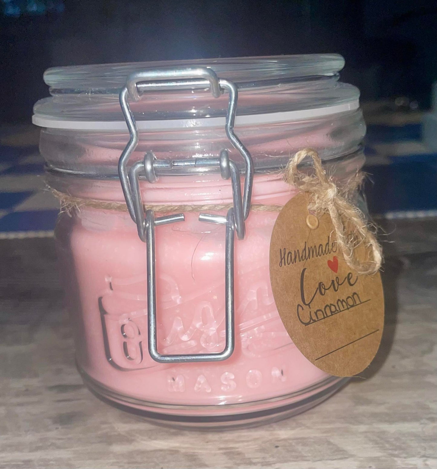 Mason jar candle
