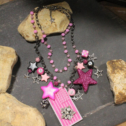 Pink, Proud, & Passionate USA Charm'd Necklace