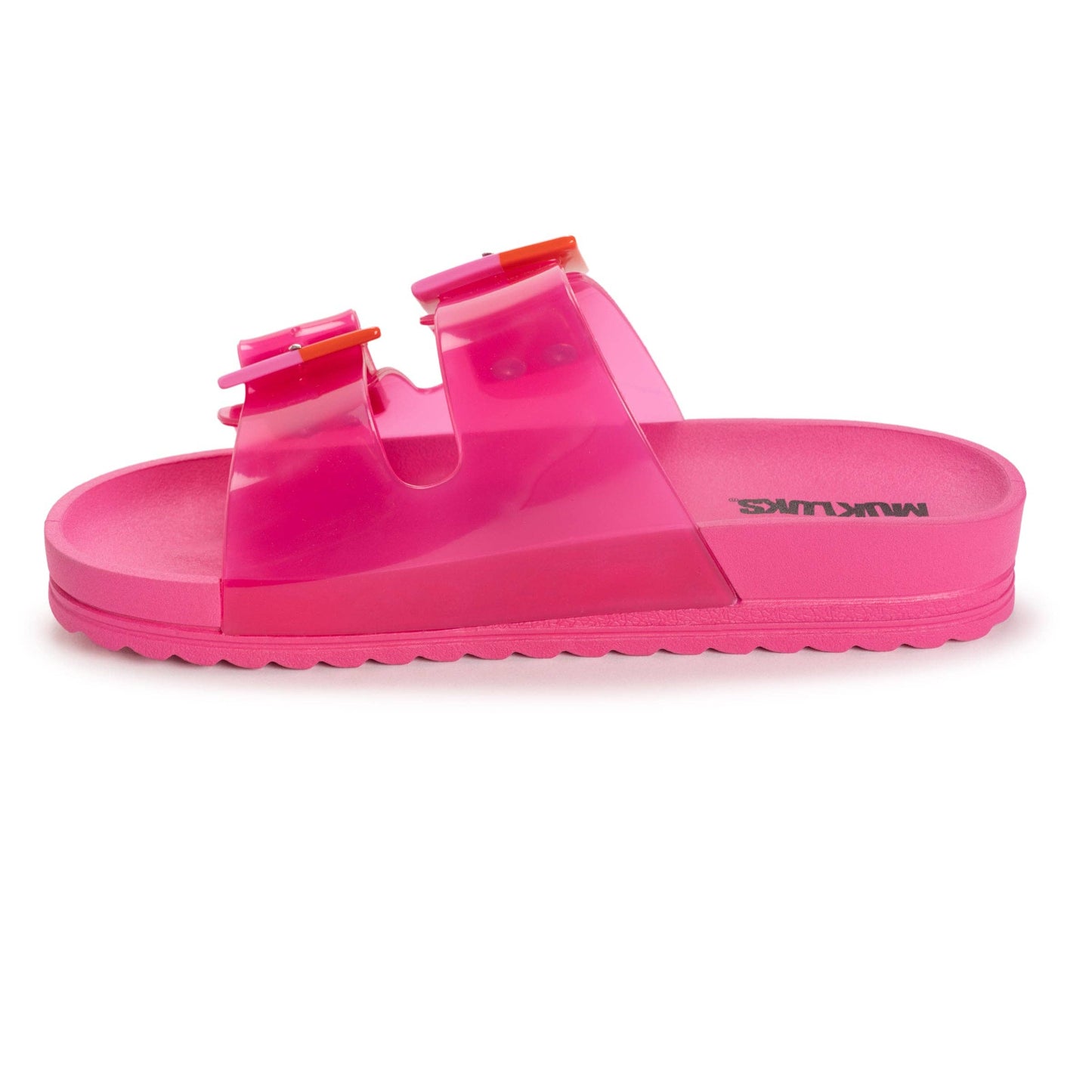 Muk Luks Women's Grand Cayman Lucite Sandal: Magenta / 7
