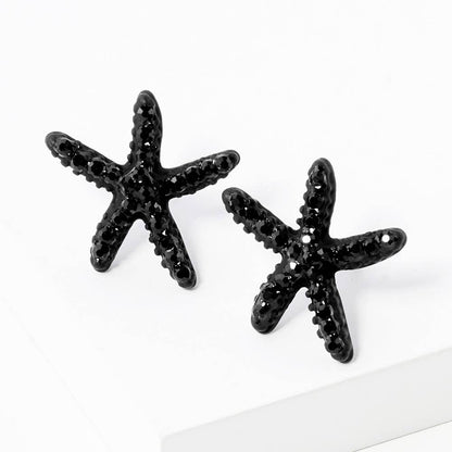 Crystal Paved Starfish Stud Earrings
: FU
