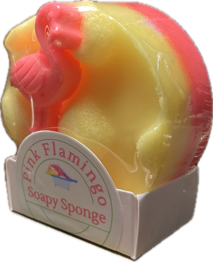 Soapy Sponge Pink Flamingo