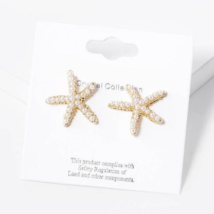 Crystal Paved Starfish Stud Earrings
: AQ