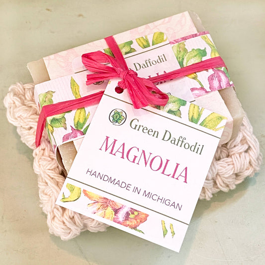 Magnolia Soap & Washcloth Gift Set