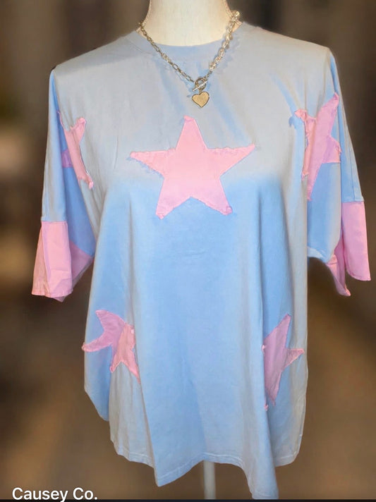 Ladies Star Patch Shirt