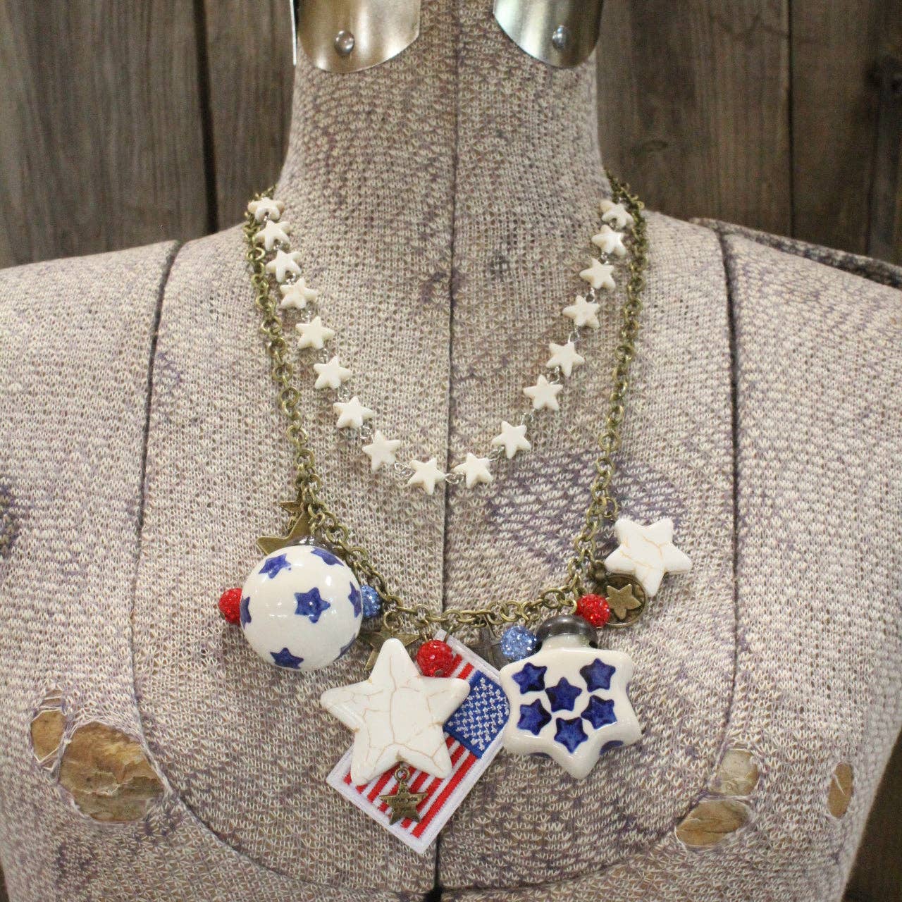 Patriotic Spirit Charm'd Necklace