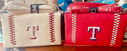 MLB Texas Rangers Crossbody Clutch