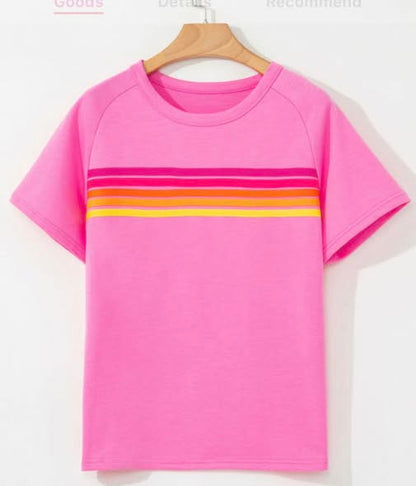 Ladies Stiped Front Shirt