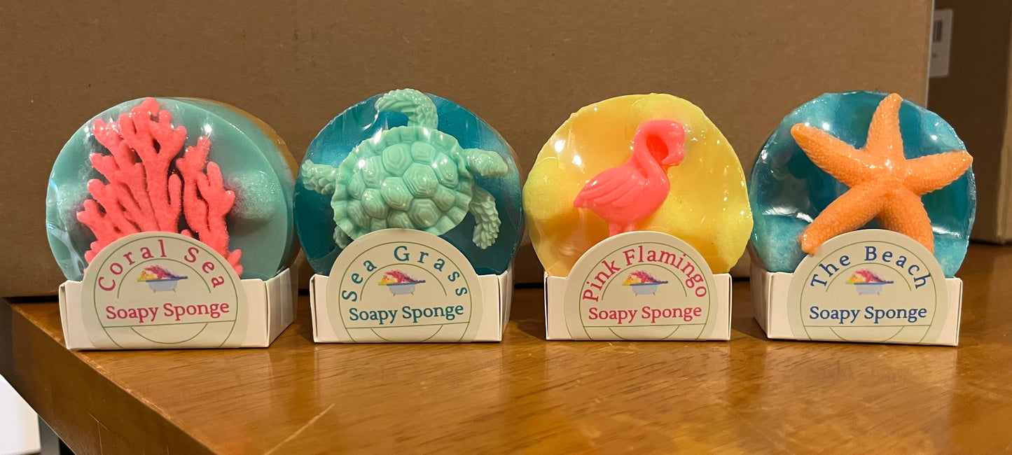 Soapy Sponge Pink Flamingo