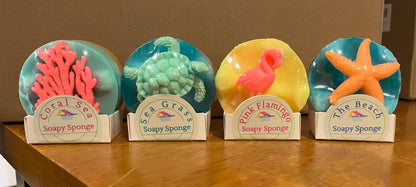 Soapy Sponge Pink Flamingo