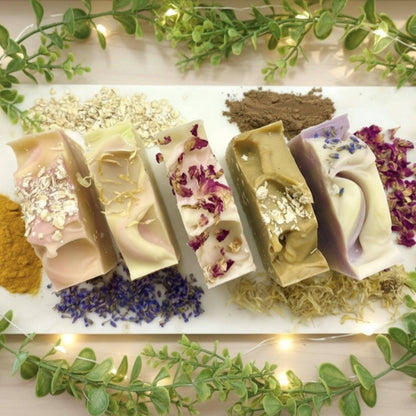 White Tea Ginger Handmade Soap Bar VEGAN COLD PROCESS