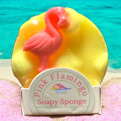 Soapy Sponge Pink Flamingo
