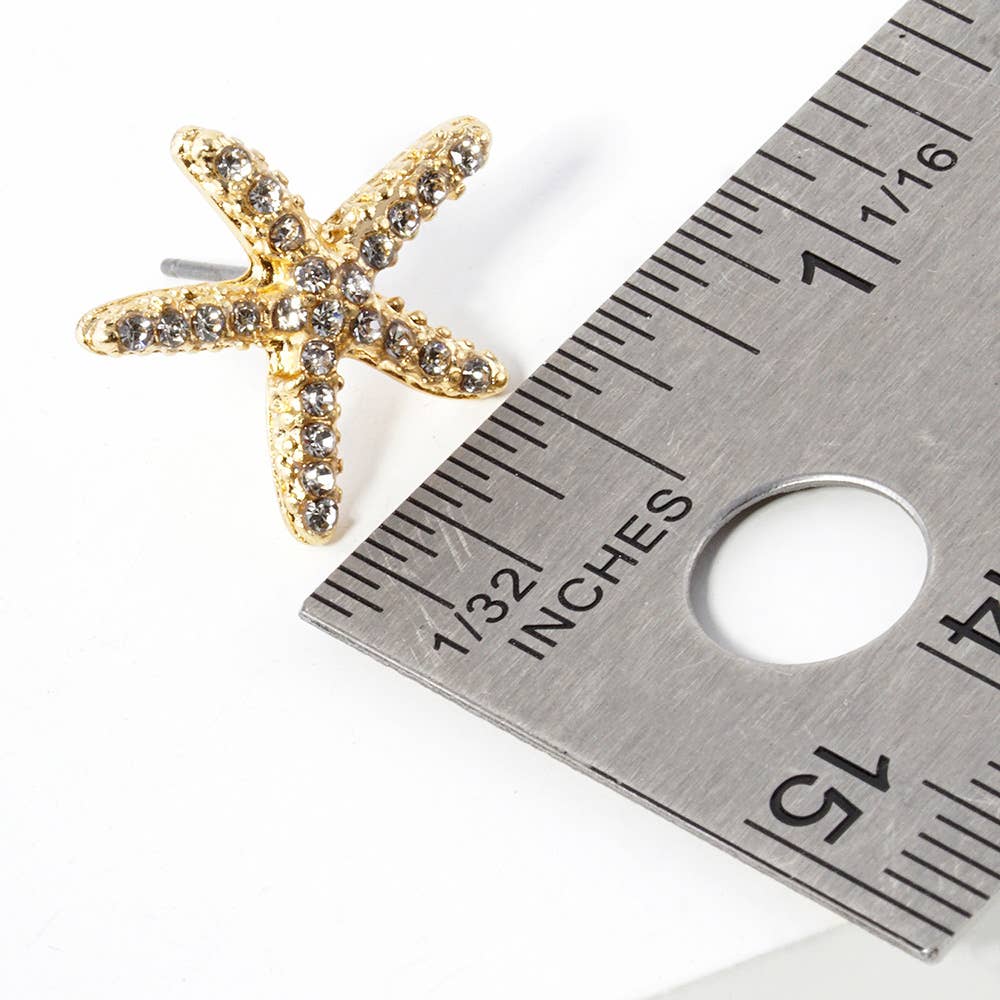 Crystal Paved Starfish Stud Earrings
: CPB