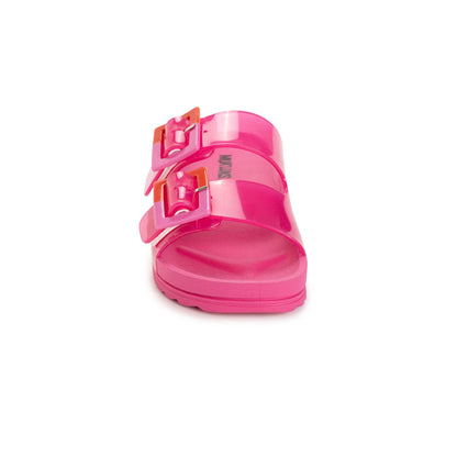 Muk Luks Women's Grand Cayman Lucite Sandal: Magenta / 8