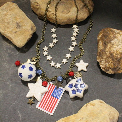 Patriotic Spirit Charm'd Necklace