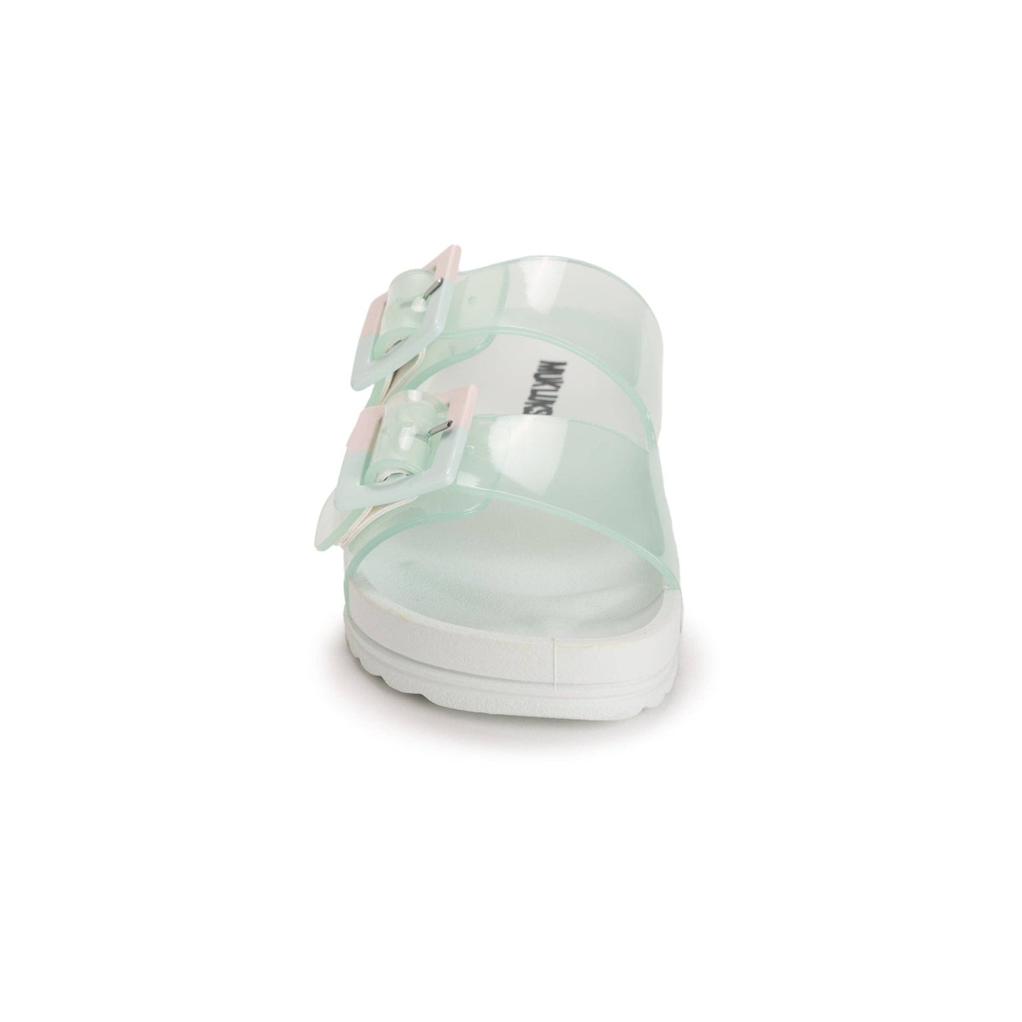 Muk Luks Women's Grand Cayman Lucite Sandal: Frosted Mint / 7