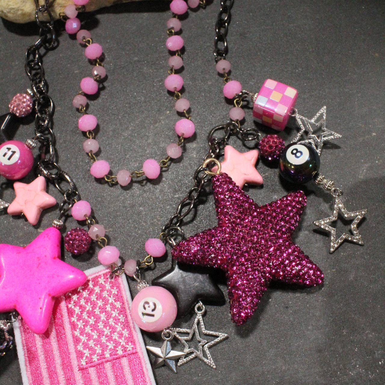 Pink, Proud, & Passionate USA Charm'd Necklace