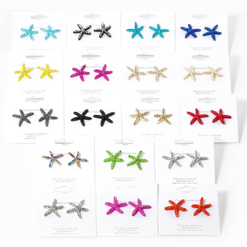 Crystal Paved Starfish Stud Earrings
: CPB