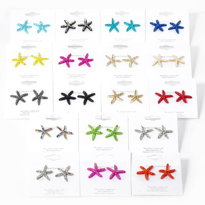 Crystal Paved Starfish Stud Earrings
: FU