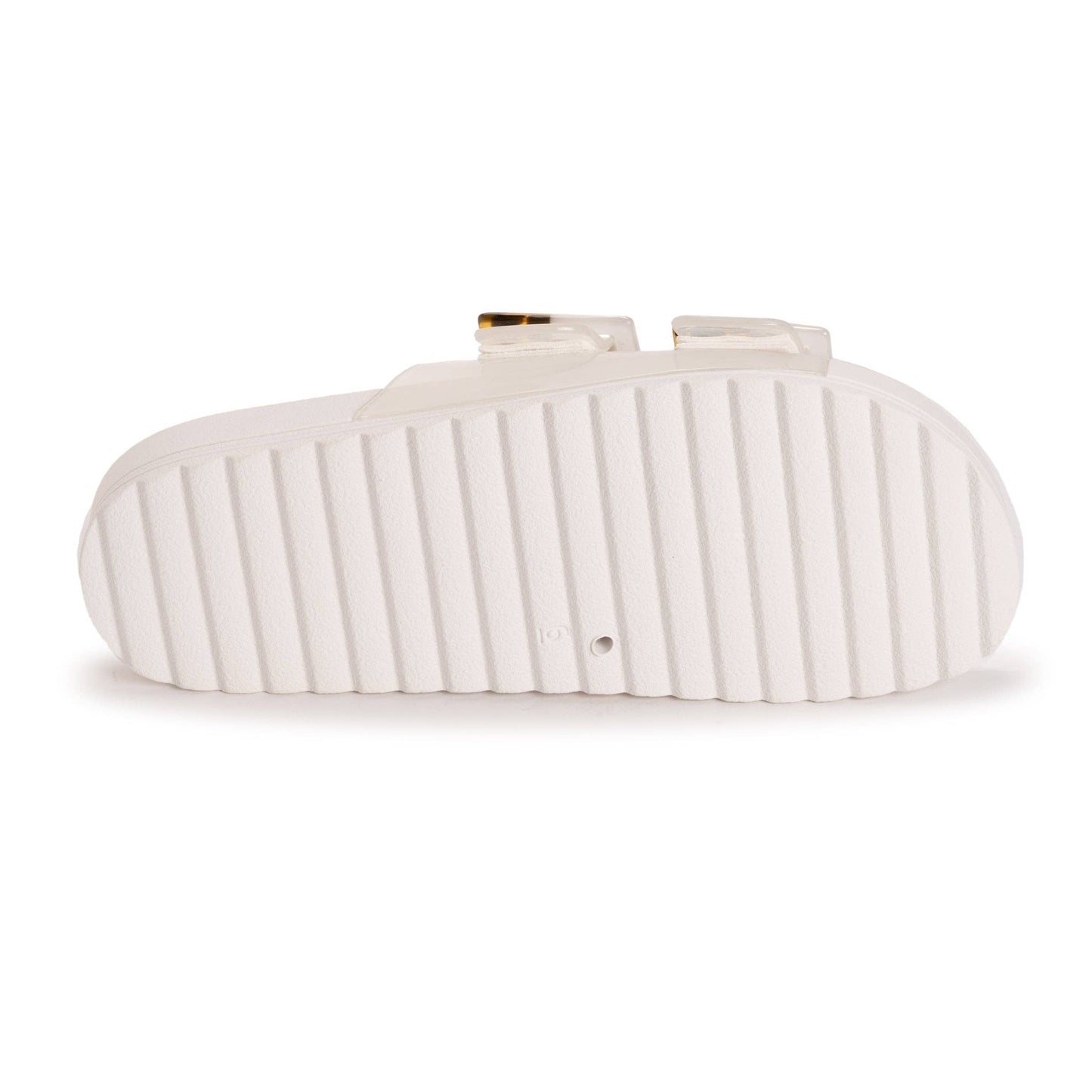 Muk Luks Women's Grand Cayman Lucite Sandal: Frosted Mint / 7