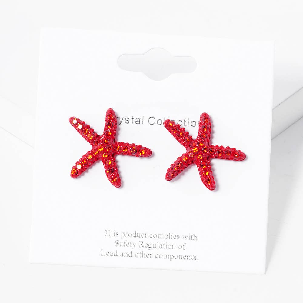 Crystal Paved Starfish Stud Earrings
: CPB