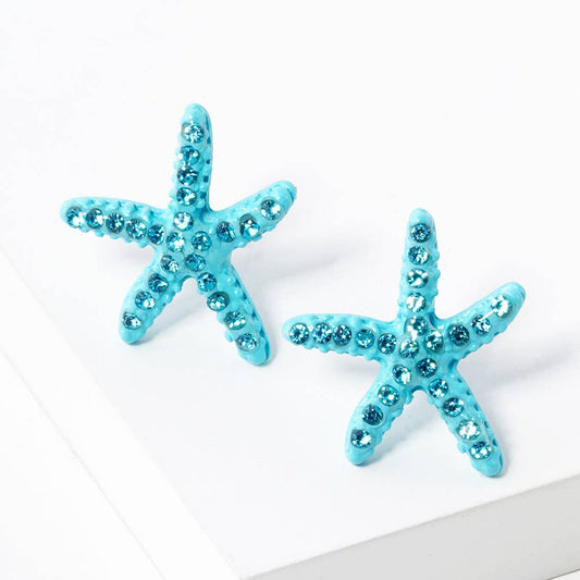Crystal Paved Starfish Stud Earrings
: AQ