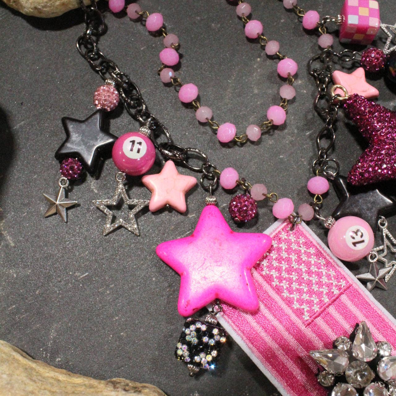 Pink, Proud, & Passionate USA Charm'd Necklace