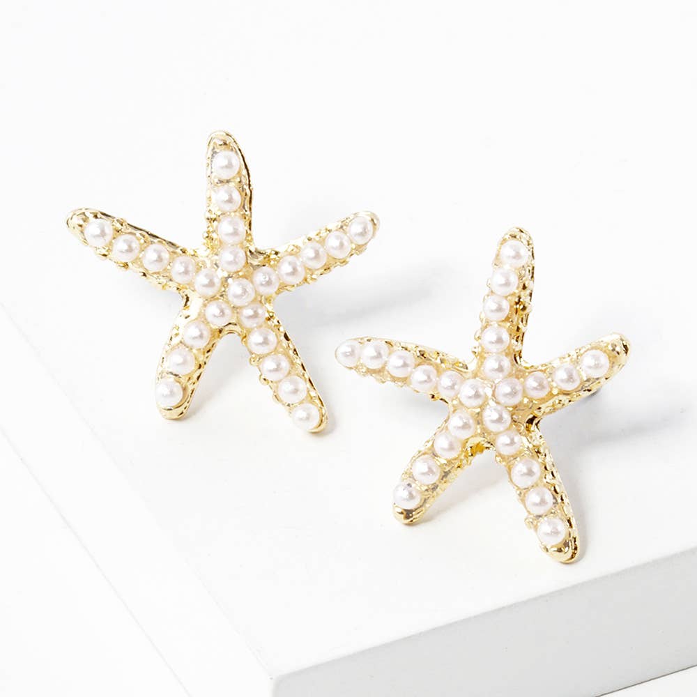 Crystal Paved Starfish Stud Earrings
: AQ