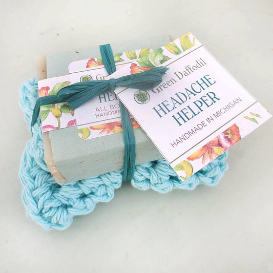Headache Helper Soap & Washcloth Gift Set