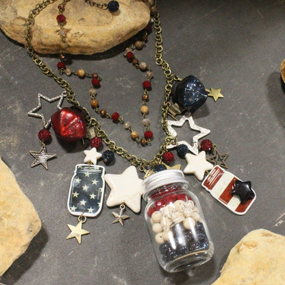 Mason Jar Moonshine Charm'd Necklace