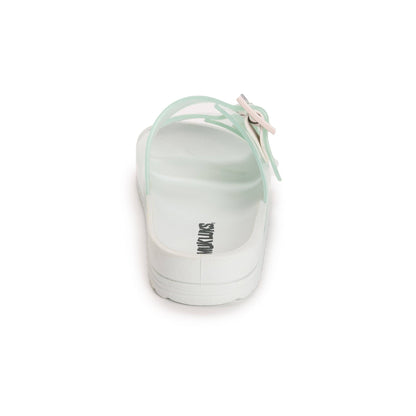 Muk Luks Women's Grand Cayman Lucite Sandal: Frosted Mint / 8