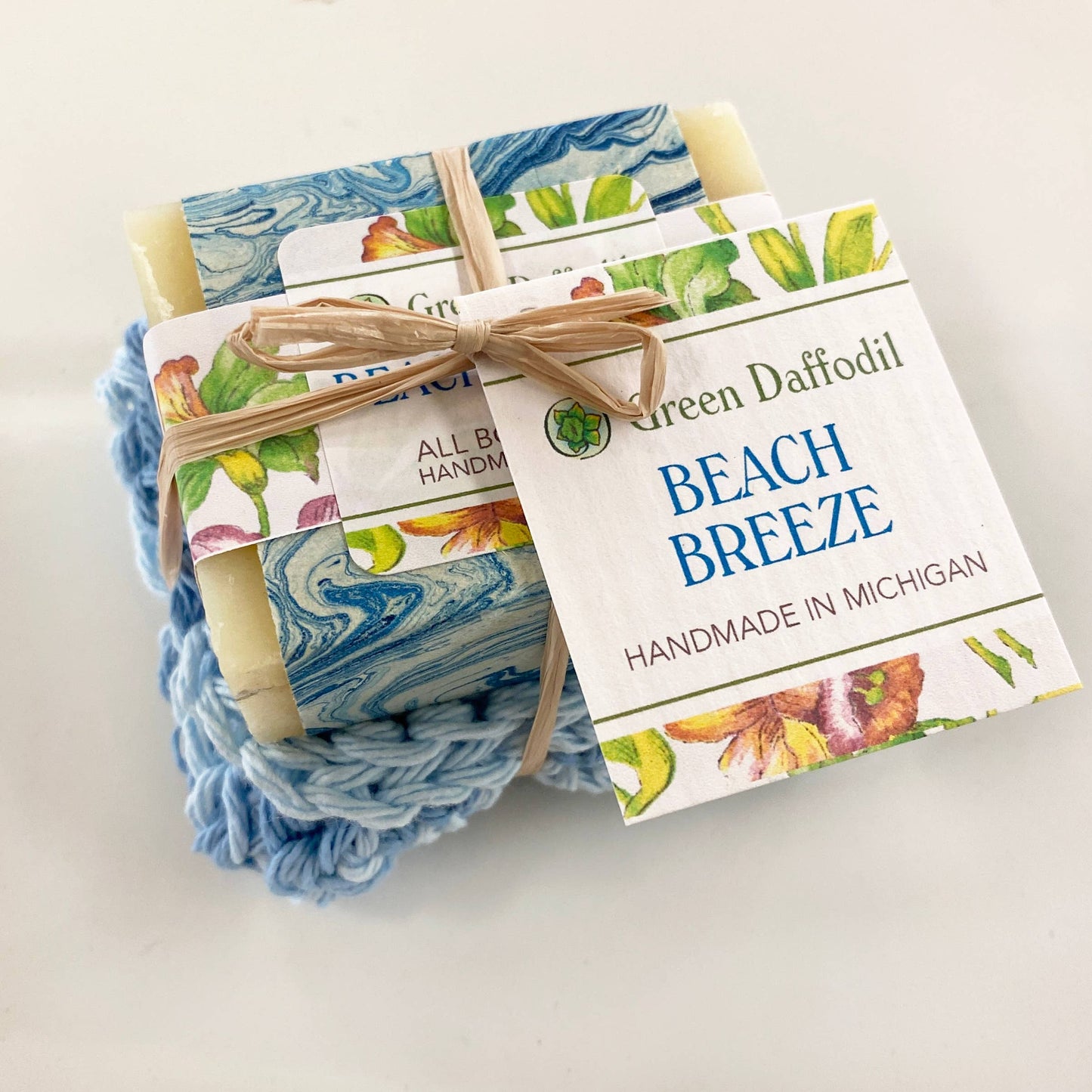Beach Breeze Soap & Washcloth Gift Set - Fresh Scent