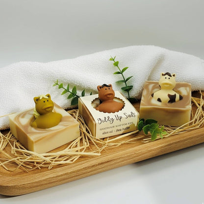 Giddy-Up Suds Handmade Soap Bar for Kids VEGAN COLD PROCESS