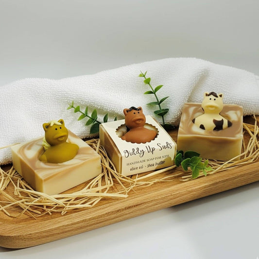 Giddy-Up Suds Handmade Soap Bar for Kids VEGAN COLD PROCESS