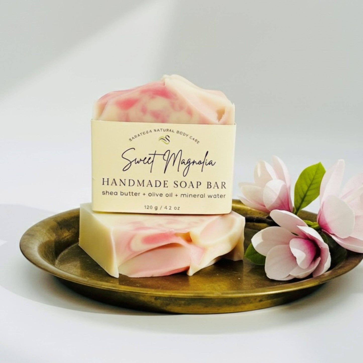 Sweet Magnolia Handmade Soap Bar VEGAN COLD PROCESS