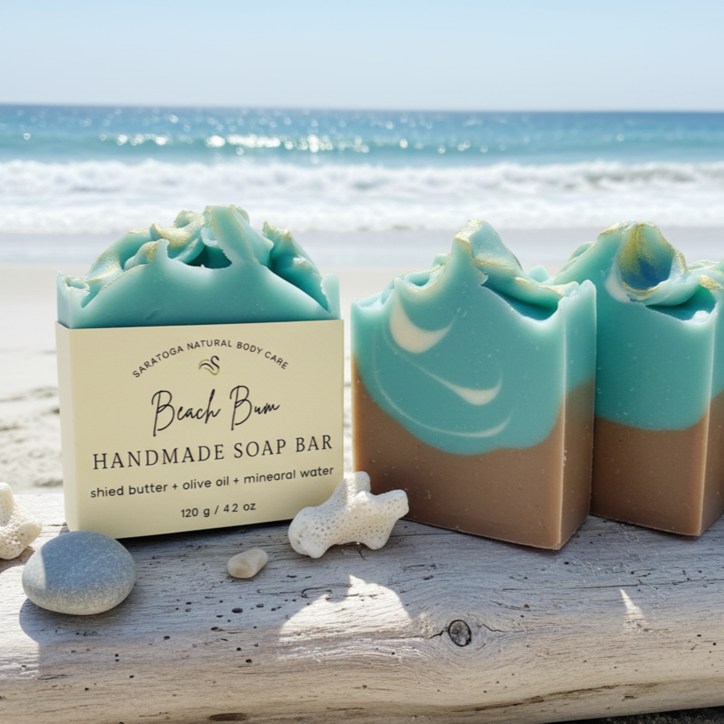 Beach Bum Handmade Soap Bar VEGAN Cold Process Soap