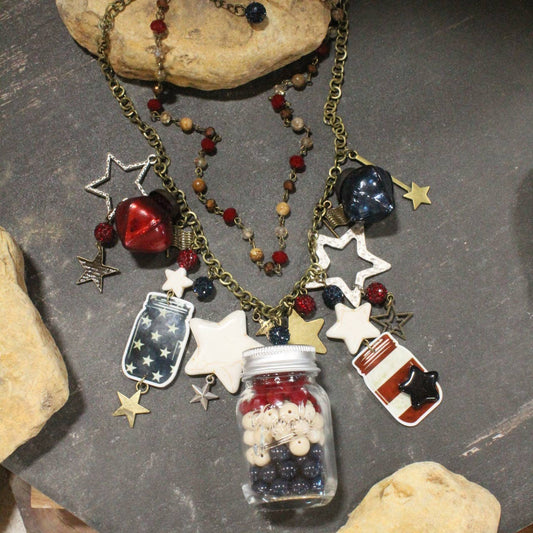 Mason Jar Moonshine Charm'd Necklace