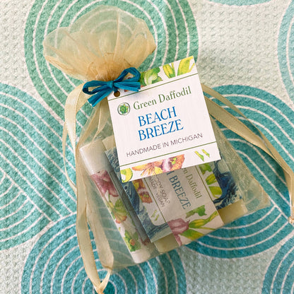 Beach Breeze Soap & Lip Balm Organdy Gift Set - Summer