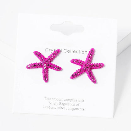 Crystal Paved Starfish Stud Earrings
: CPB