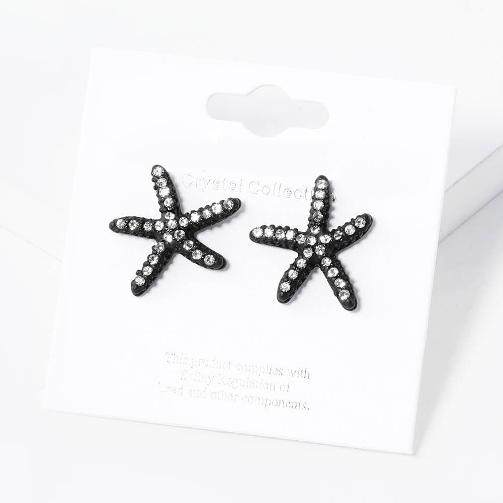 Crystal Paved Starfish Stud Earrings
: CPB