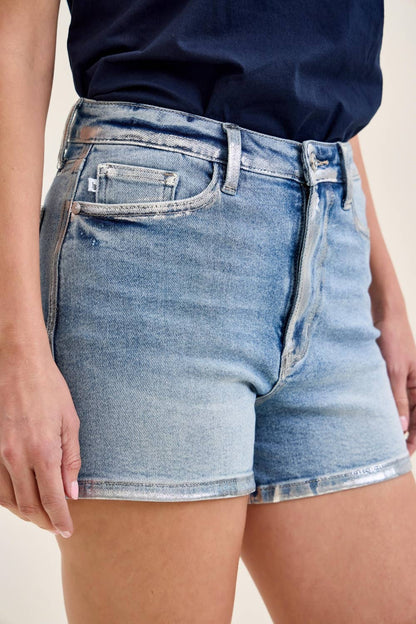 HW Slim Short W/ Foil Seams: LT