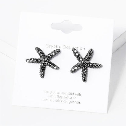 Crystal Paved Starfish Stud Earrings
: CPB